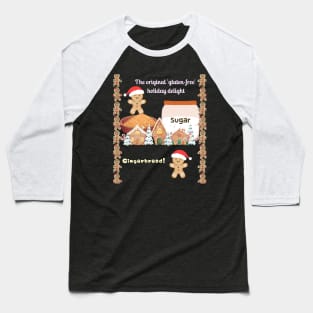 Gingerbread Cookies on a Grey Background Baseball T-Shirt